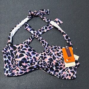 Freely Stylish Leopard Print Bikini Top